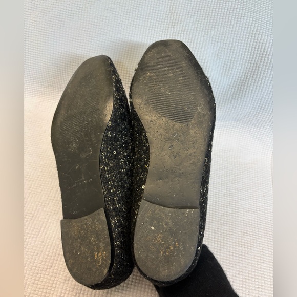Kurt Geiger black tweed glimmer flats - Picture 4 of 9